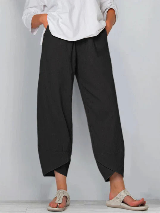 Women’s High-Waisted Palazzo Trousers | Cropped