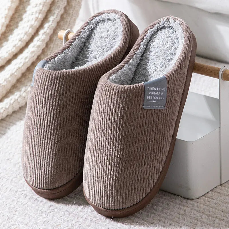 Men's Comfortable Indoor Slippers with Anti-Slip Sole and Soft Lining