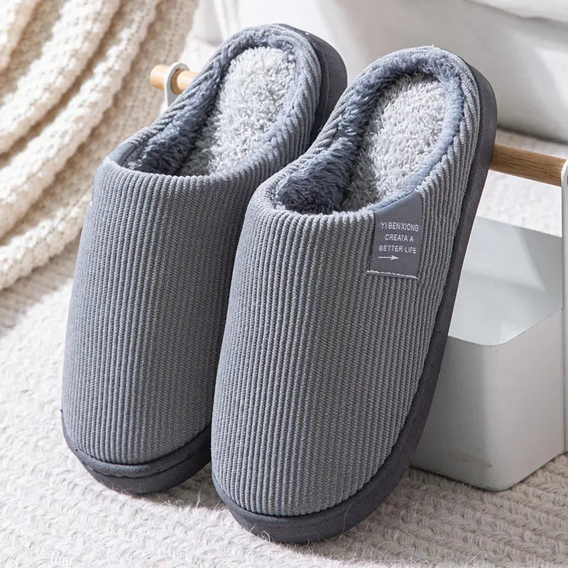 Men's Comfortable Indoor Slippers with Anti-Slip Sole and Soft Lining