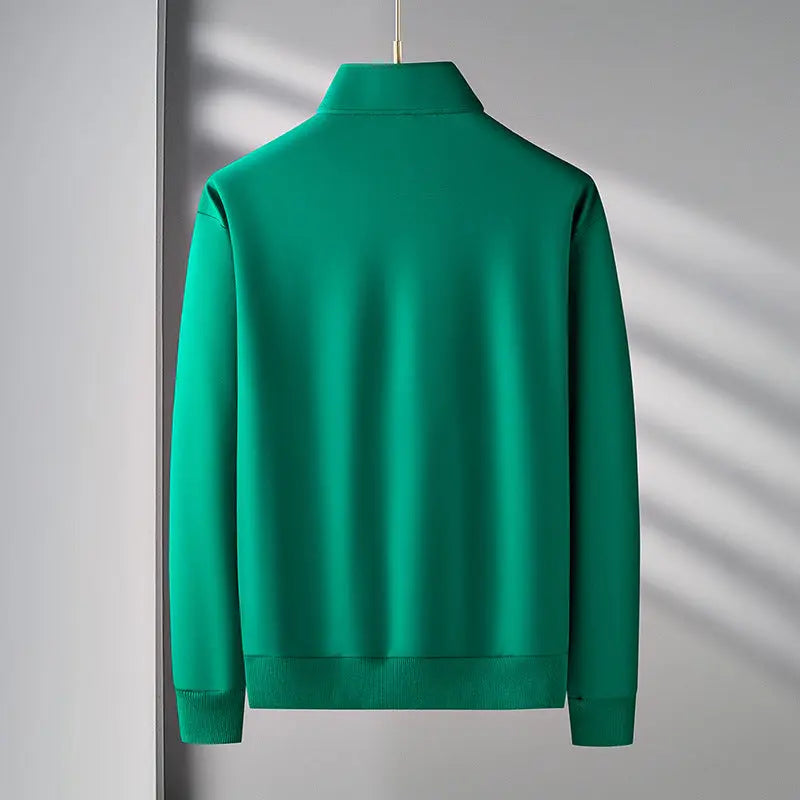 Men's Zip Up Tracksuit Two-piece with Stripe Jacket and Jogger Pants Set