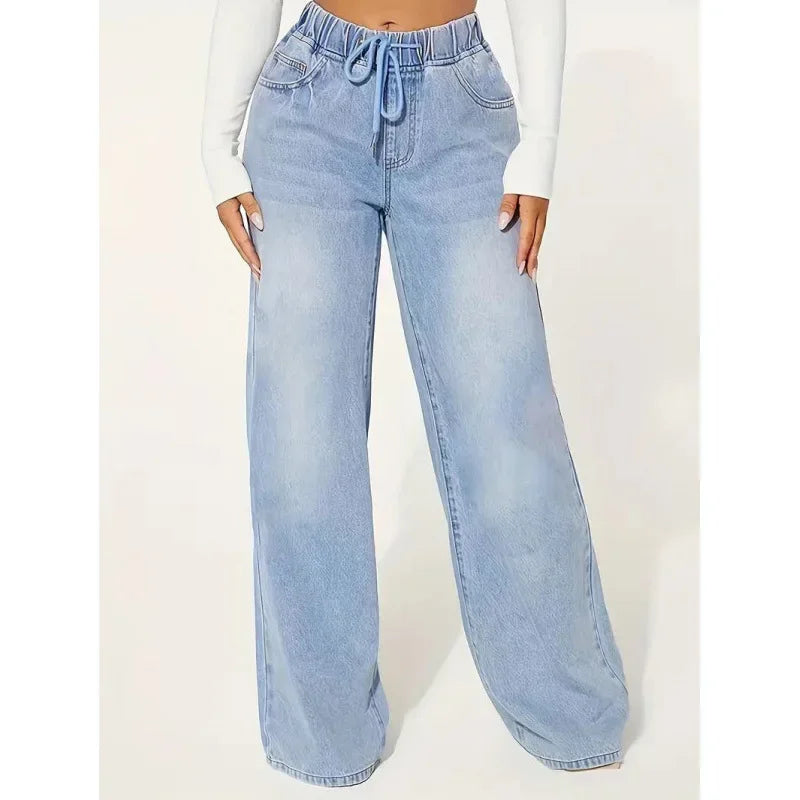 Women’s Palazzo Denim Jeans | High Waisted