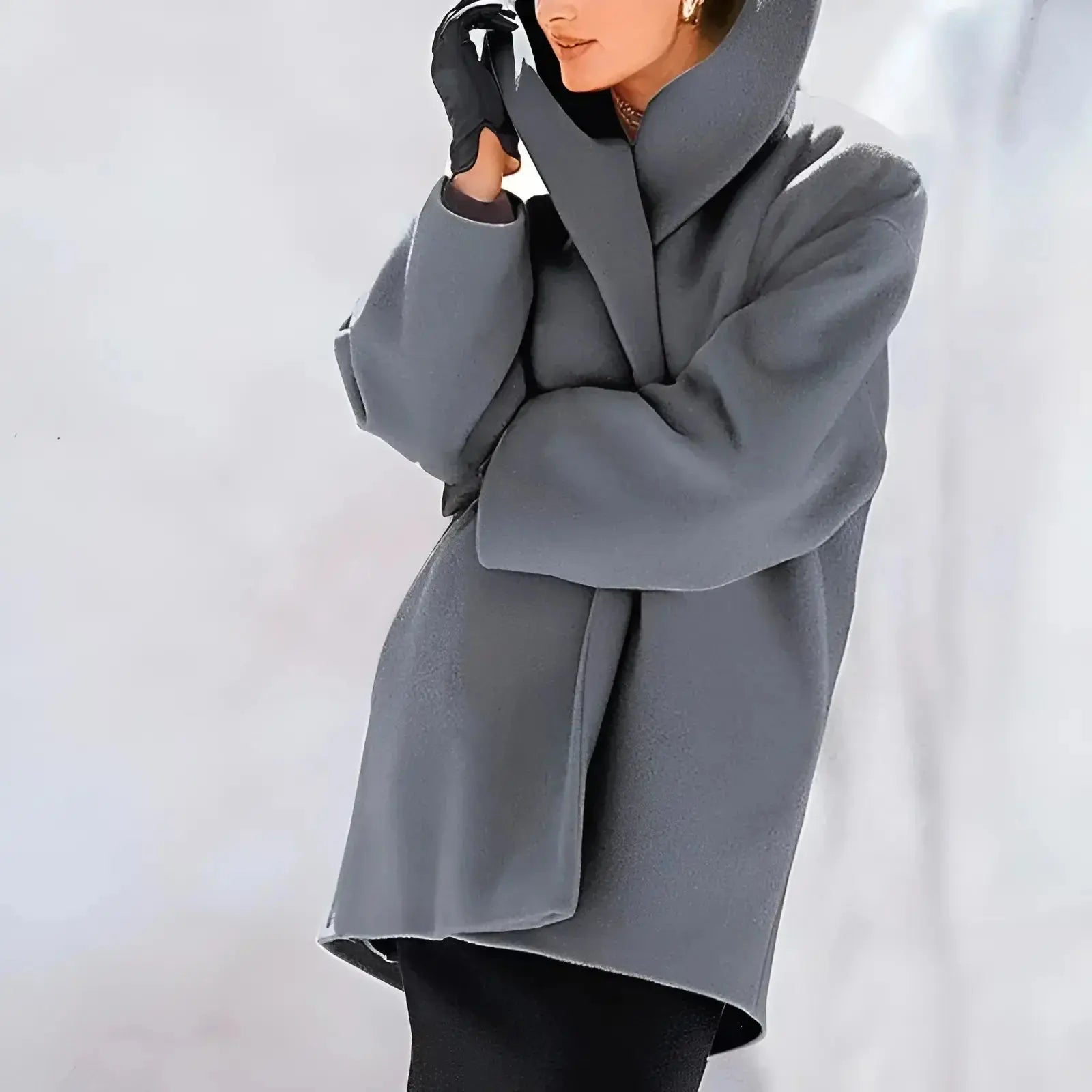 Women's Long Wool Coat for Winter