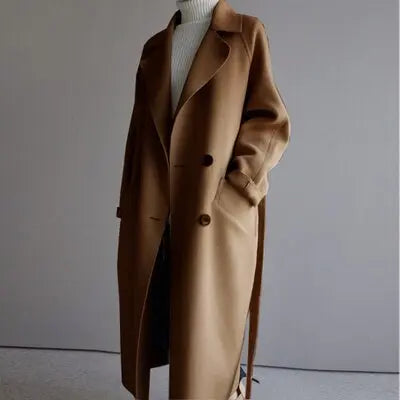 Women's Long Wool Coat Winter
