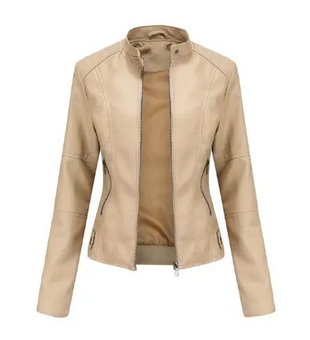 Women's Leather Jacket Winter